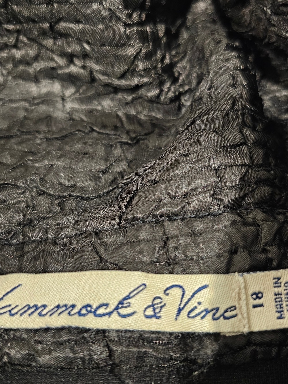 Hammock & Vine Textured Black Cowl Neck Jacket 18 Avant Garde ArtToWear Minimal - Picture 9 of 16